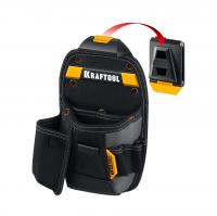 KRAFTOOL KP-8 с быстросъёмным креплением FastClip, 8 карманов и петель, 170 х 260 мм, поясная сумка (38776)