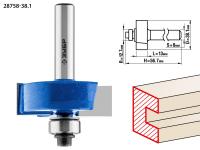 ЗУБР 38.1 x 13 мм, хвостовик 12 мм, фреза фальцевая, Профессионал (28758-38.1)