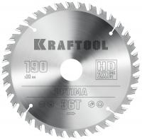 KRAFTOOL Optima, 190 х 30 мм, 36Т, пильный диск по дереву (36951-190-30)