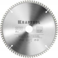 KRAFTOOL Multi Material, 300 х 30 мм, 80Т, пильный диск по алюминию (36953-300-30)