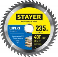 STAYER Expert, 235 x 32/30 мм, 48Т, точный рез, пильный диск по дереву (3682-235-32-48)