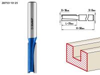 ЗУБР 10 x 25 мм, хвостовик 8 мм, фреза пазовая прямая, Профессионал (28753-10-25)