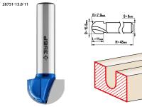 ЗУБР 15.8 x 11 мм, радиус 7.9 мм, фреза пазовая галтельная, Профессионал (28751-15.8-11)