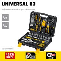 STAYER UNIVERSAL 83, 83 предм., (1/2″+ 1/4″), универсальный набор инструмента, Professional (27710-H83)