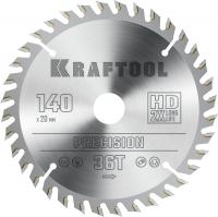 KRAFTOOL Precision, 140 х 20 мм, 36Т, пильный диск по дереву (36952-140-20)