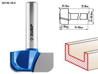 ЗУБР 28.6 x 13 мм, радиус 5 мм, фреза пазовая фасонная №7, Профессионал (28746-28.6)