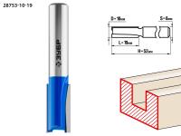 ЗУБР 10 x 19 мм, хвостовик 8 мм, фреза пазовая прямая, Профессионал (28753-10-19)