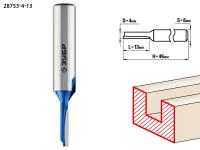 ЗУБР 4 x 13 мм, хвостовик 8 мм, фреза пазовая прямая, Профессионал (28753-4-13)