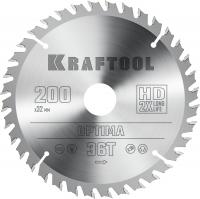 KRAFTOOL Optima, 200 х 32 мм, 36Т, пильный диск по дереву (36951-200-32)