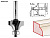 ЗУБР 28.6 x 16 мм, радиус 8 мм, фреза кромочная калевочная №1, Профессионал (28784-28.6)