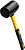 STAYER 450 г, чёрная, резиновая киянка, Professional (2054-65)