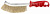 STAYER Brass Wire, однорядная, витая стальная латунированная проволока, d 0.3 мм, пластмассовая рукоятка, щетка ручная, Professional (3508)