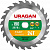 URAGAN Fast, 190 х 20/16 мм, 24Т, пильный диск по дереву (36800-190-20-24)